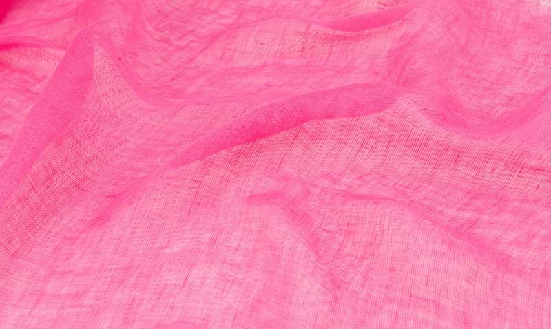 Italian made linen scarf pink
